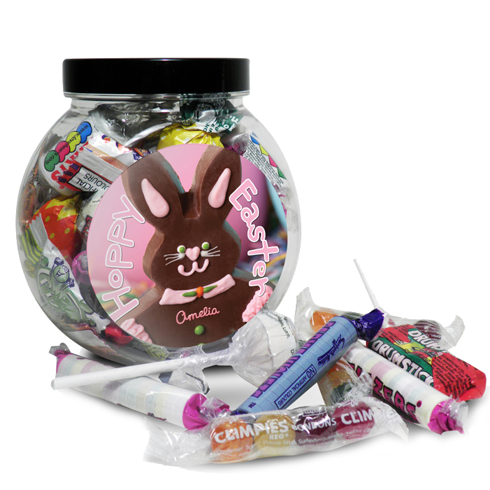 Pink Bunny Sweet Jar